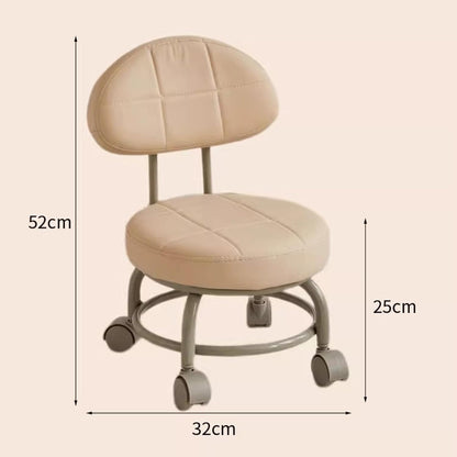 كرسي دوار منخفض مع عجلات