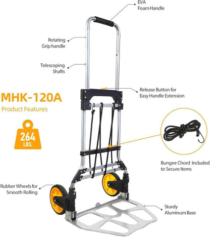 عربة  قابلة للطي من الالومنيوم