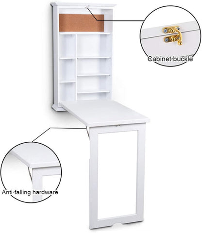 طاولة قابلة للطي غير مرئية مثبتة على الحائط