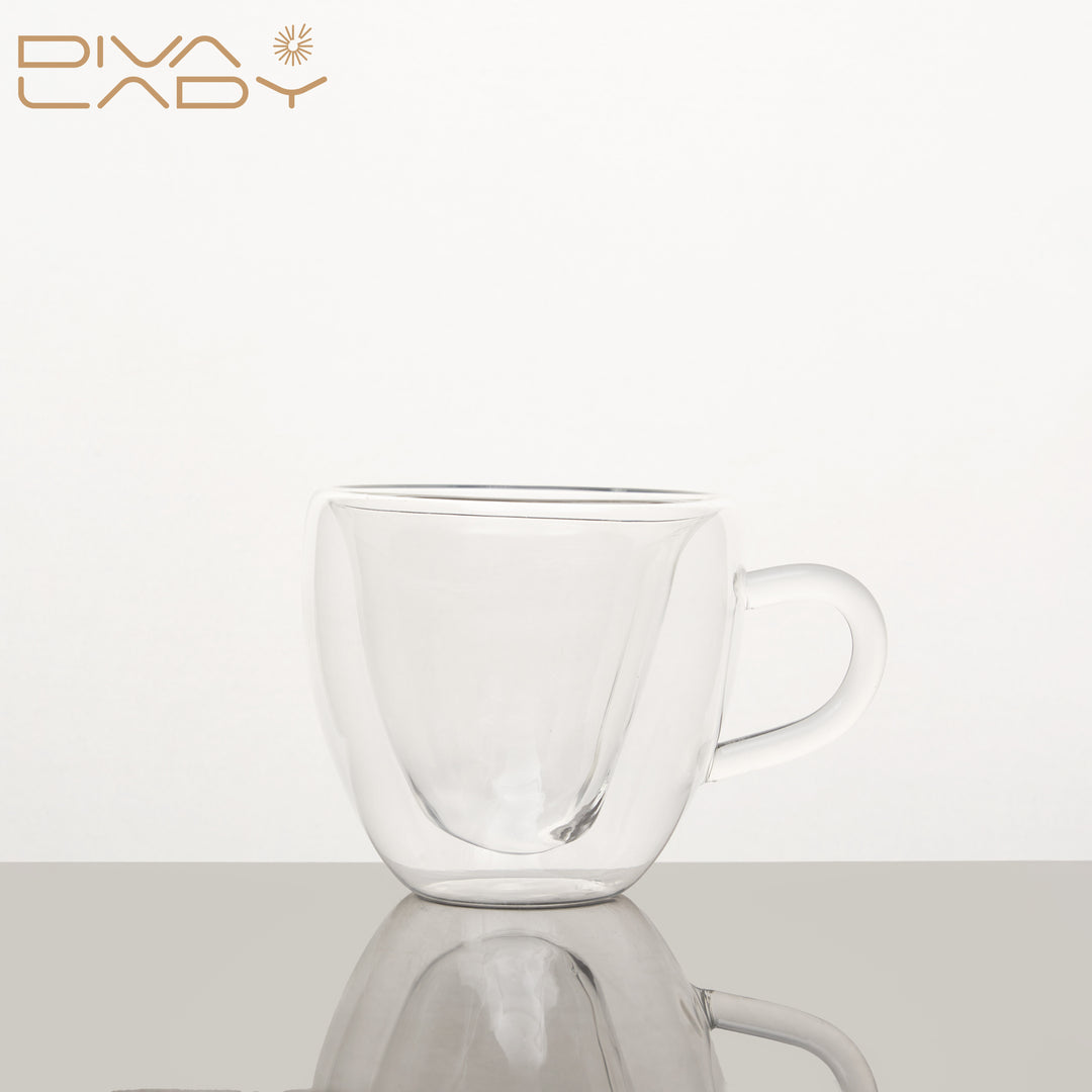 Double glass cup 