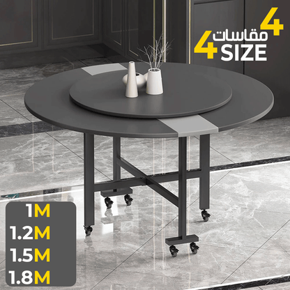 طاولة طعام مستديرة قابلة للطي