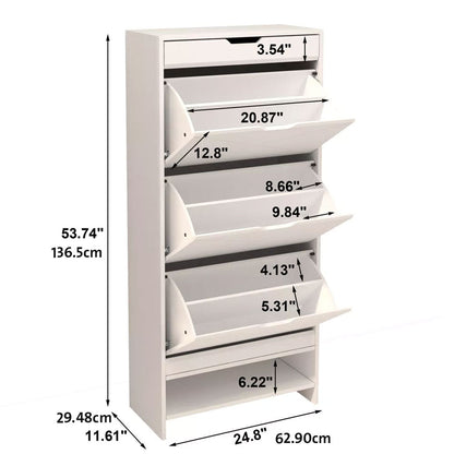 خزانة لتنظيم الأحذية مع 3 أدراج