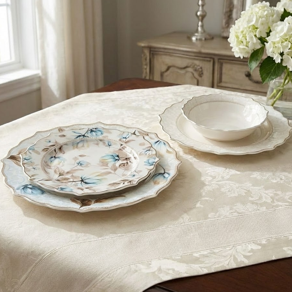 طقم أطباق مائدة فاخر 24 قطعة