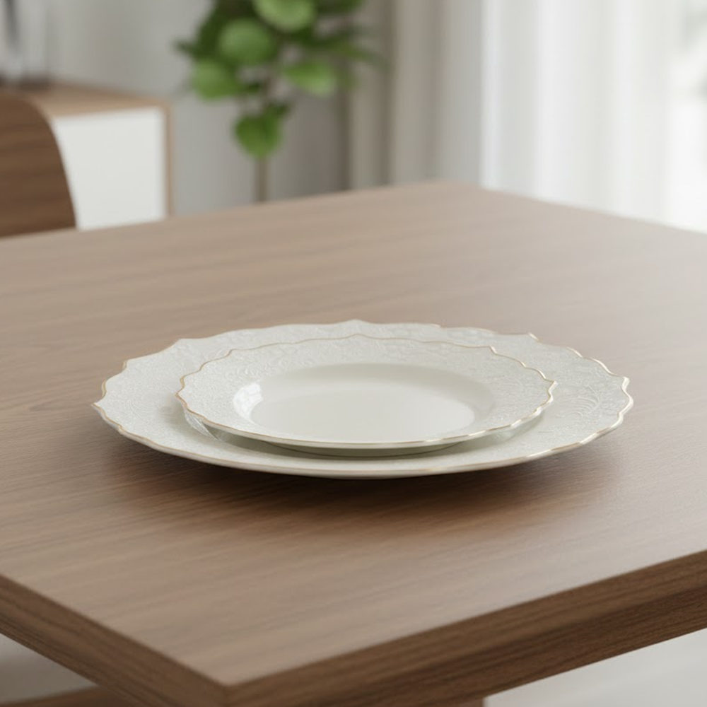 طقم أطباق مائدة فاخر 24 قطعة