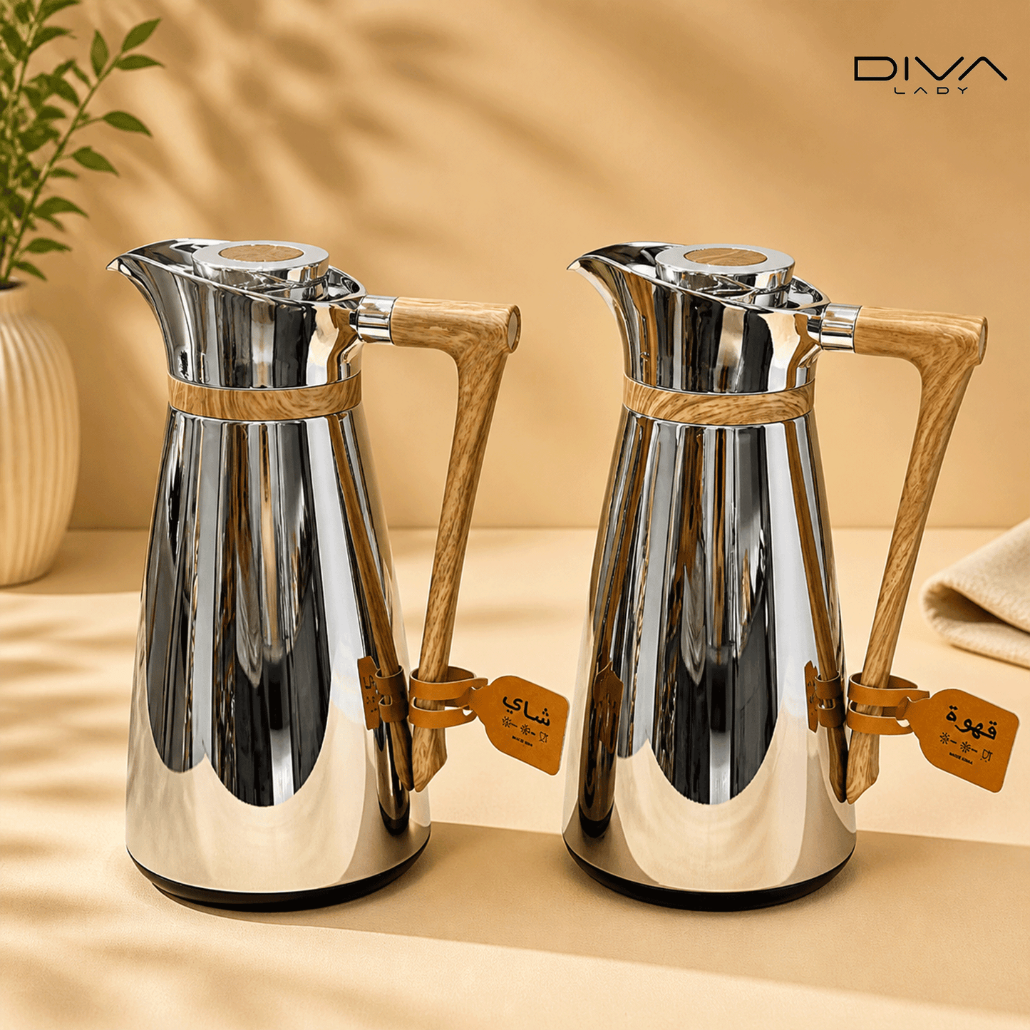طقم مطارات لين من ديفا (2قطعة) Diva Lady