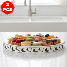 47x35 طبق تقديم كبير مع حامل معدني