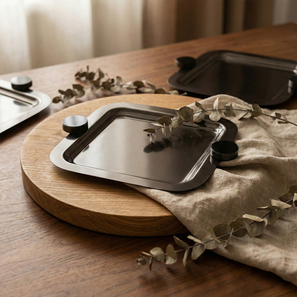 صينية تقديم مربعة صغيرة Alkuwaity Al Awal الكويتي الأول