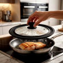 غطاء مقلاة زجاجي حراري