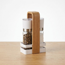 حامل توابل مع 2 عبوات زجاجية