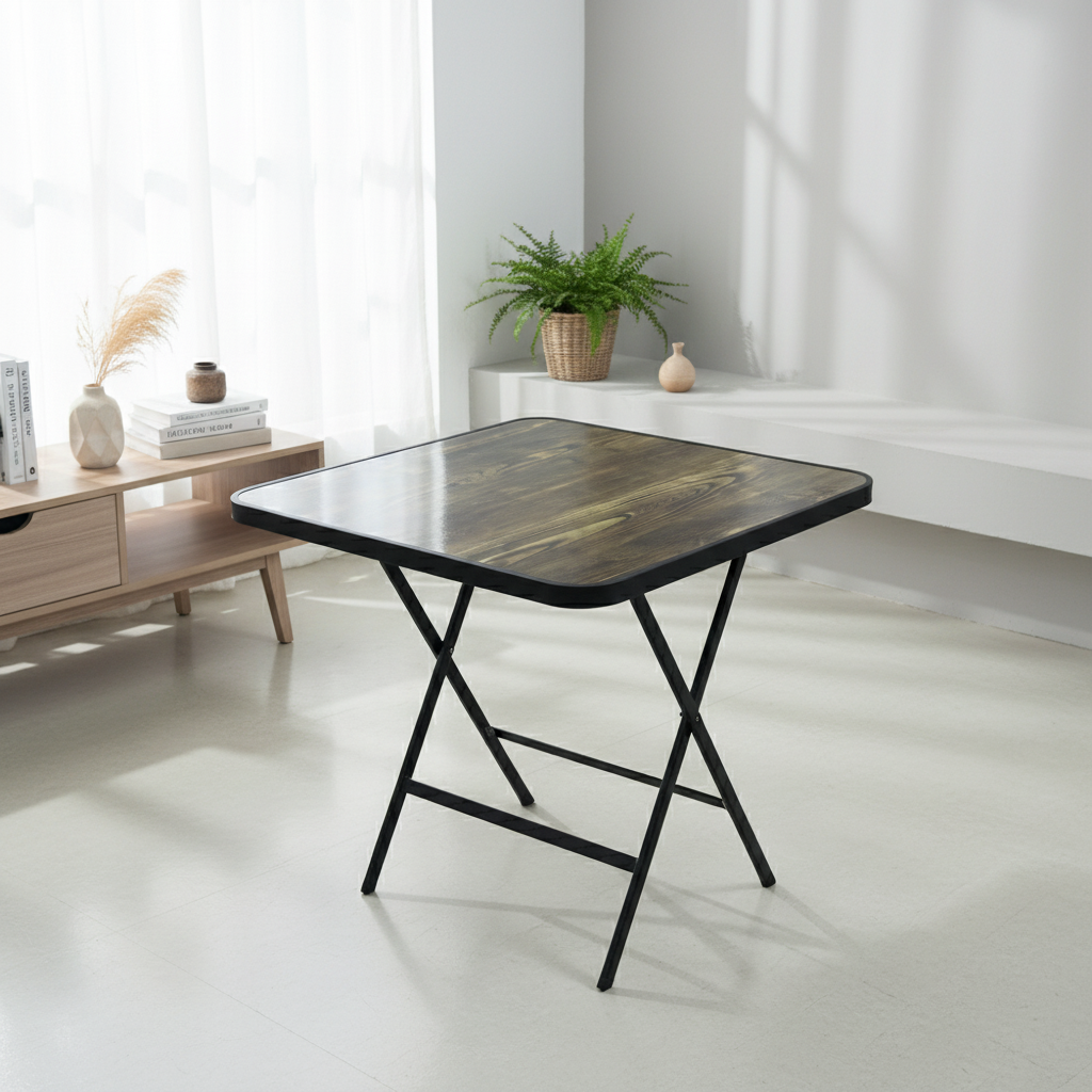 طاولة مربعة محمولة قابلة للطي
