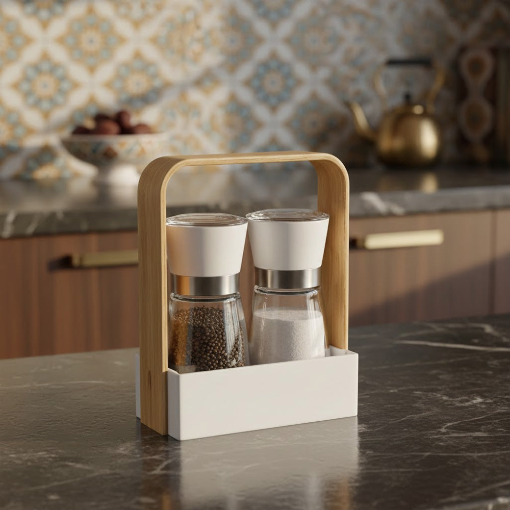 حامل مطحنة الملح والفلفل