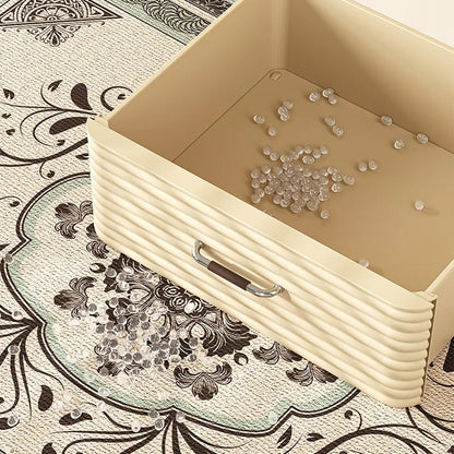 درج تخزين بلاستيكي فاخر حديث مع عجلات