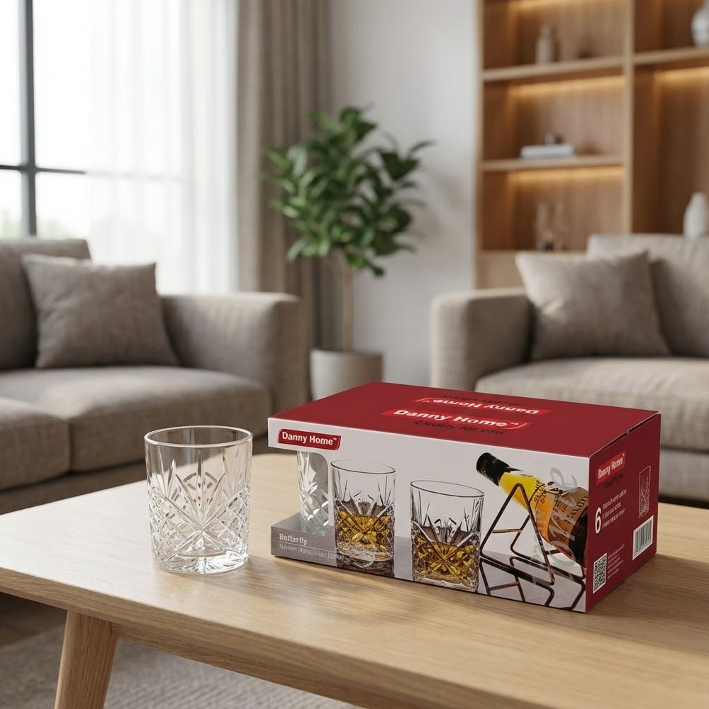 طقم اكواب زجاجية 6 قطع Danny Home