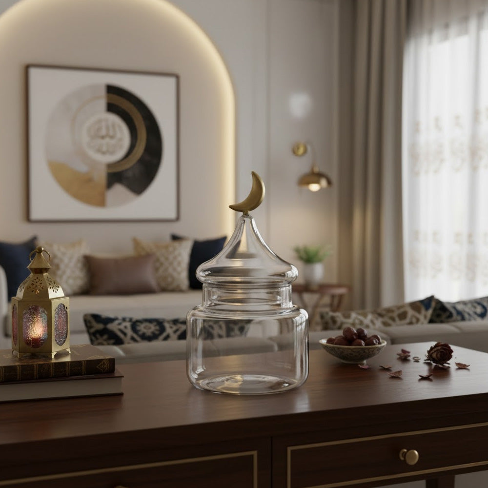 جرة زجاج القمر