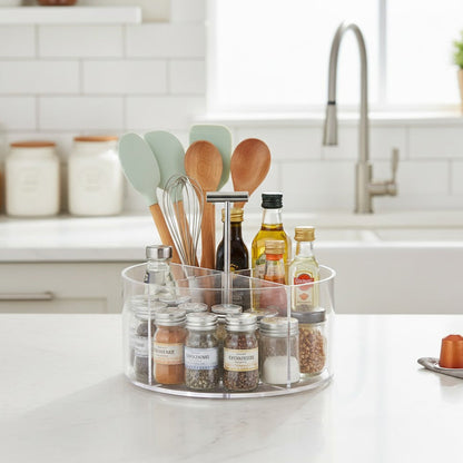 منظم مكتب دوار من الأكريليك