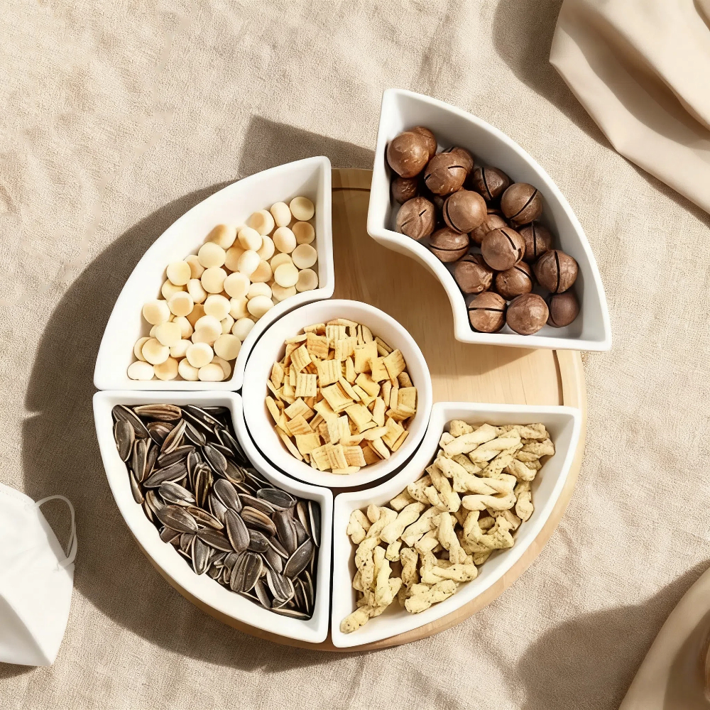 طقم تقديم مكسرات وضيافة