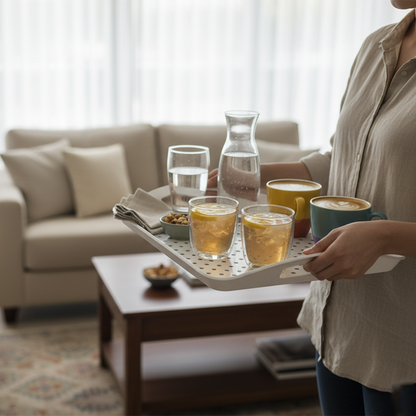 صينية تقديم بمقابض جانبية