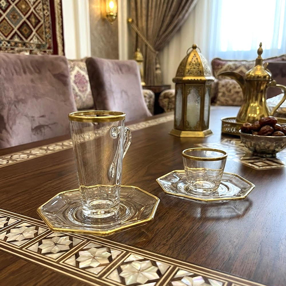 طقم استكانة وفنجان 18قطعة Diva Lady