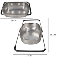 مصفاة الفولاذ المقاوم للصدأ القابلة للتمدد