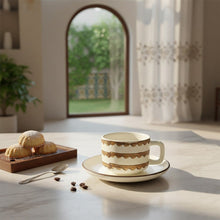 طقم فناجين وصحون قهوة 12 قطعة