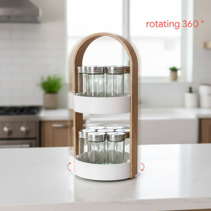 حامل توابل دوار بـ 14 قطعة