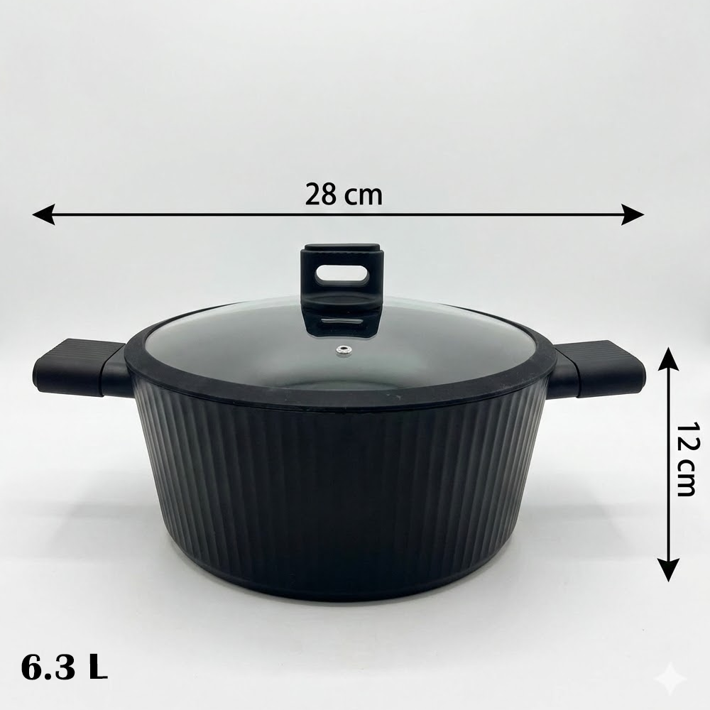 مقلاة طهي بغطاء زجاج Danny Home