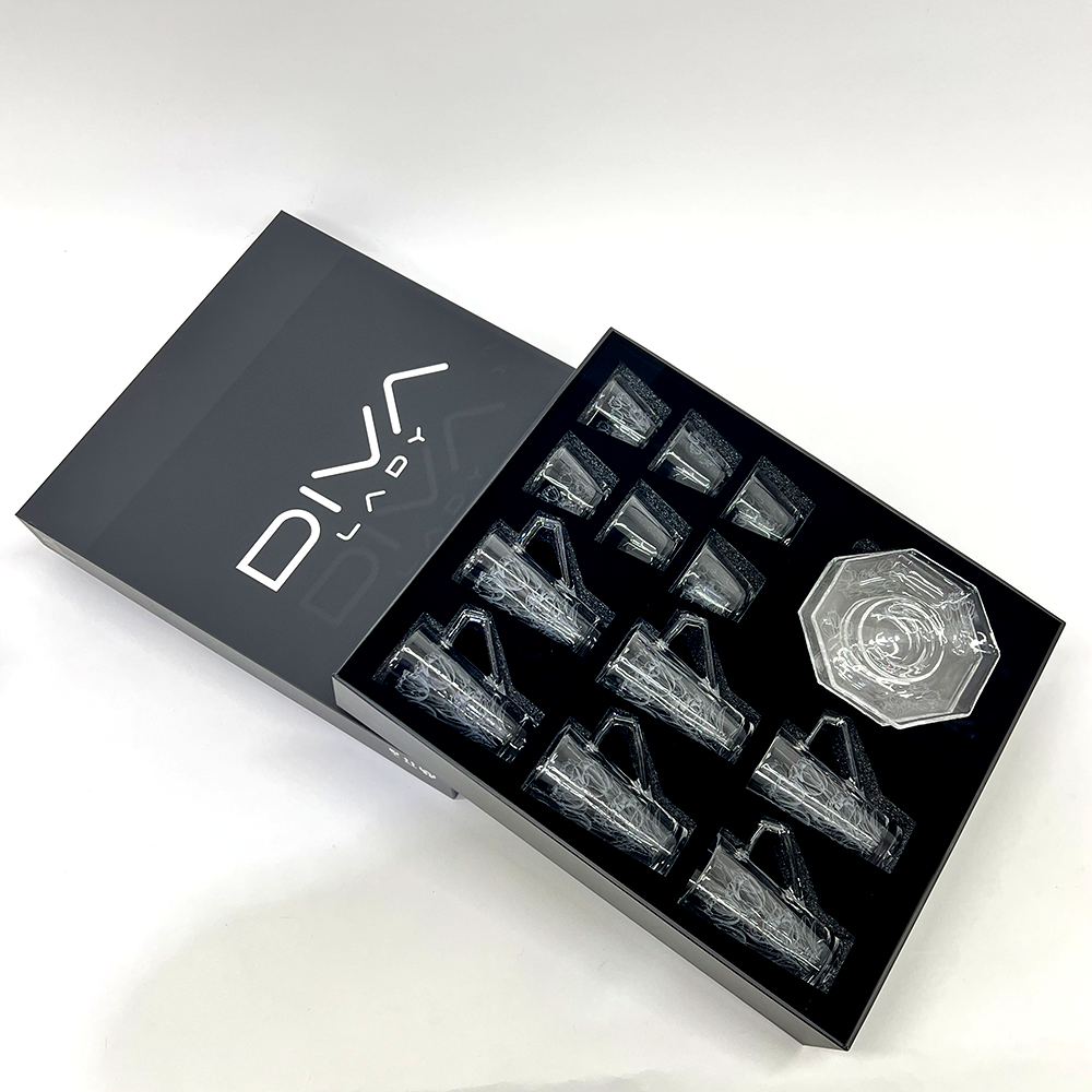 طقم استكانة وفنجان 18قطعة Diva Lady