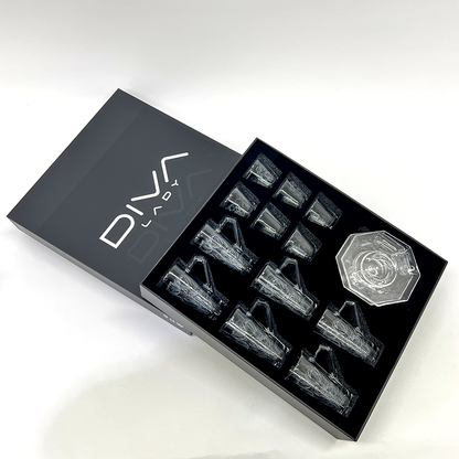 طقم استكانة وفنجان 18قطعة Diva Lady