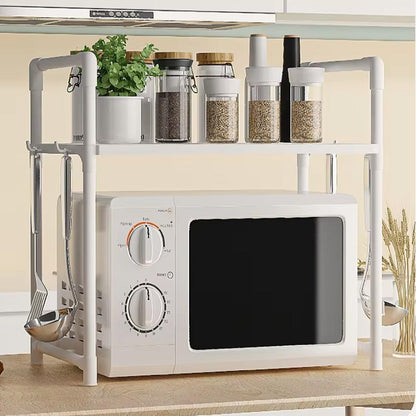 رف منظم ميكروويف للمطبخ