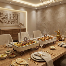 سخان طعام مع غطاء زجاجي علوي سعة 3 لتر