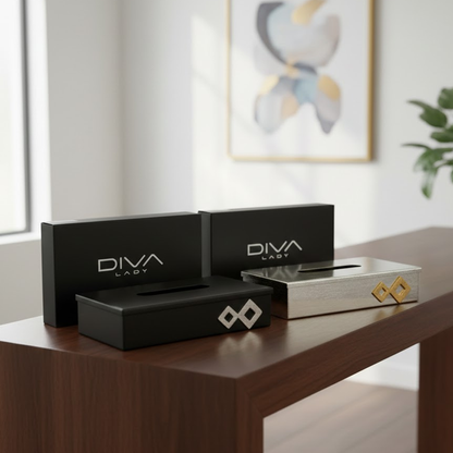 علبة مناديل معدن فاخرة