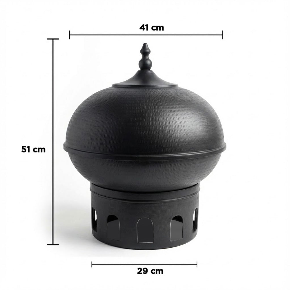 سخان طعام على شكل قبة سعة 7 لترات مع غطاء