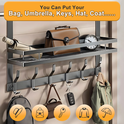 علاقة باب مع رف تخزين علوي