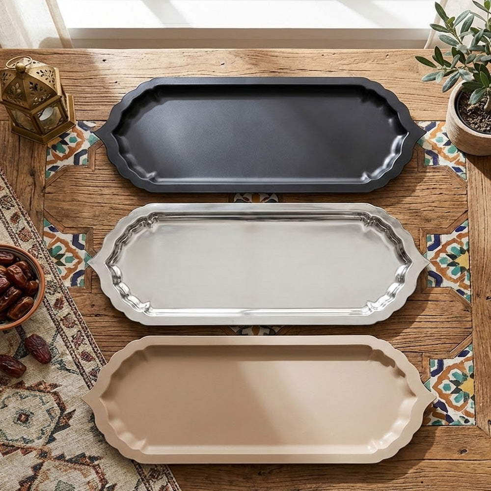 صينية تقديم مستطيلة- كبير