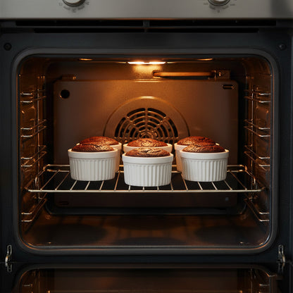 طبق كيك أبيض رامكين