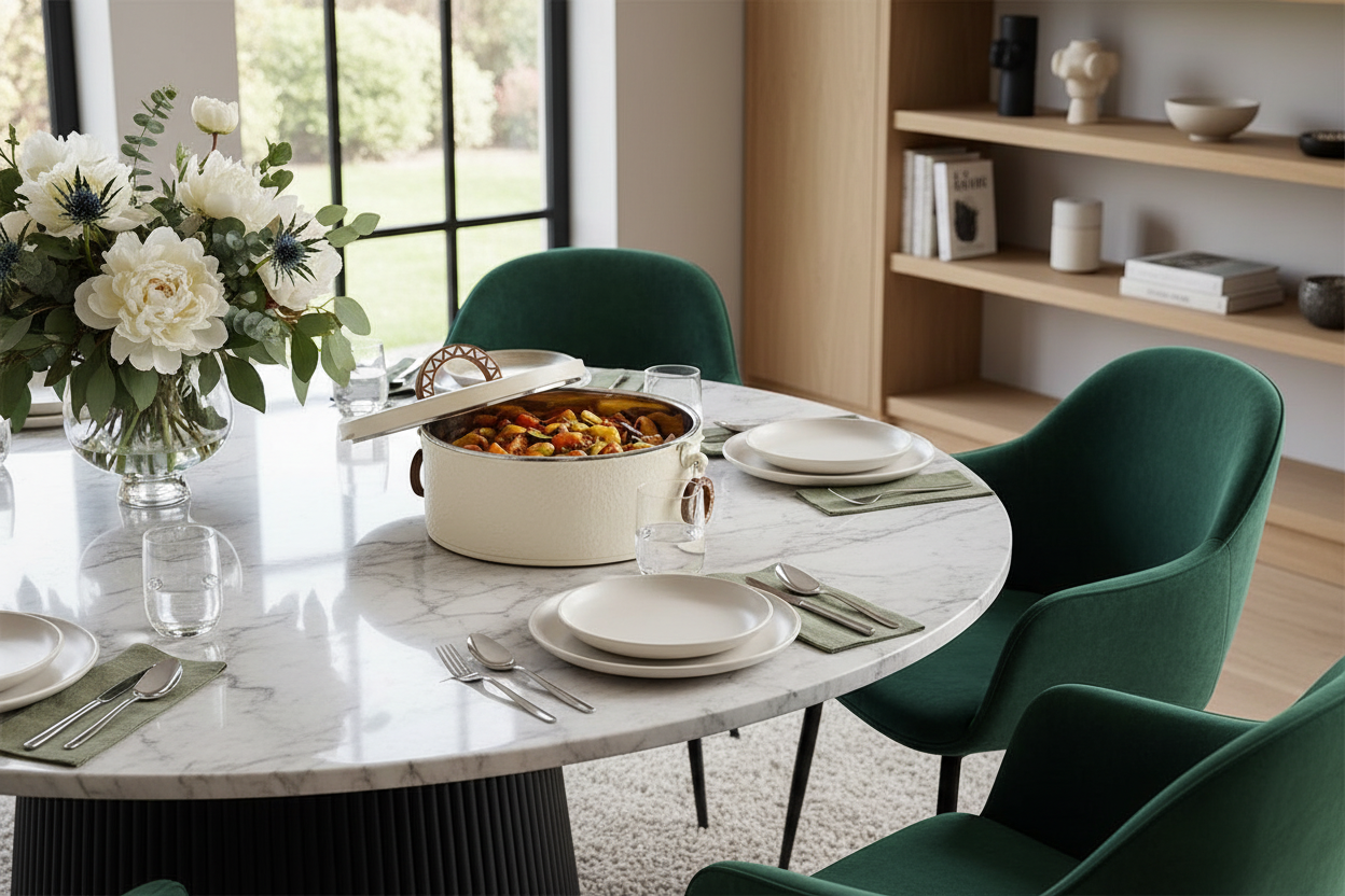 حافظة تخزين طعام دائرية معزولة - 5 لتر