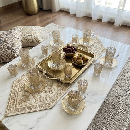 طقم استكانة وفنجان 18قطعة Diva Lady