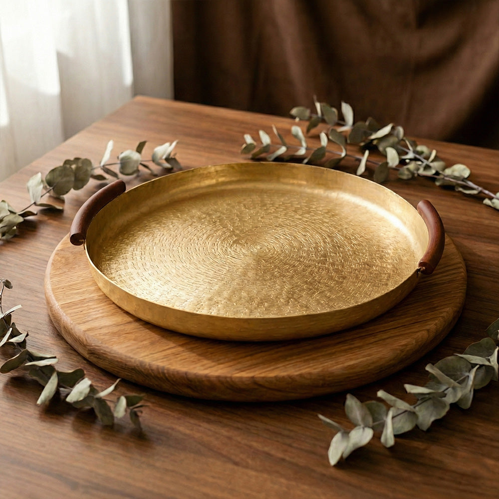 صينية تقديم دائرية كبيرة Alkuwaity Al Awal الكويتي الأول