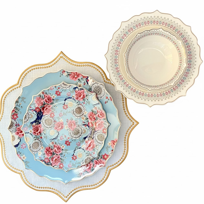 طقم أطباق مائدة فاخر 24 قطعة