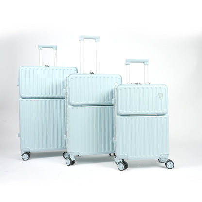 حقيبة سفر بإطار من الألومنيوم مع قفل إدارة أمن النقل، 3 قطع