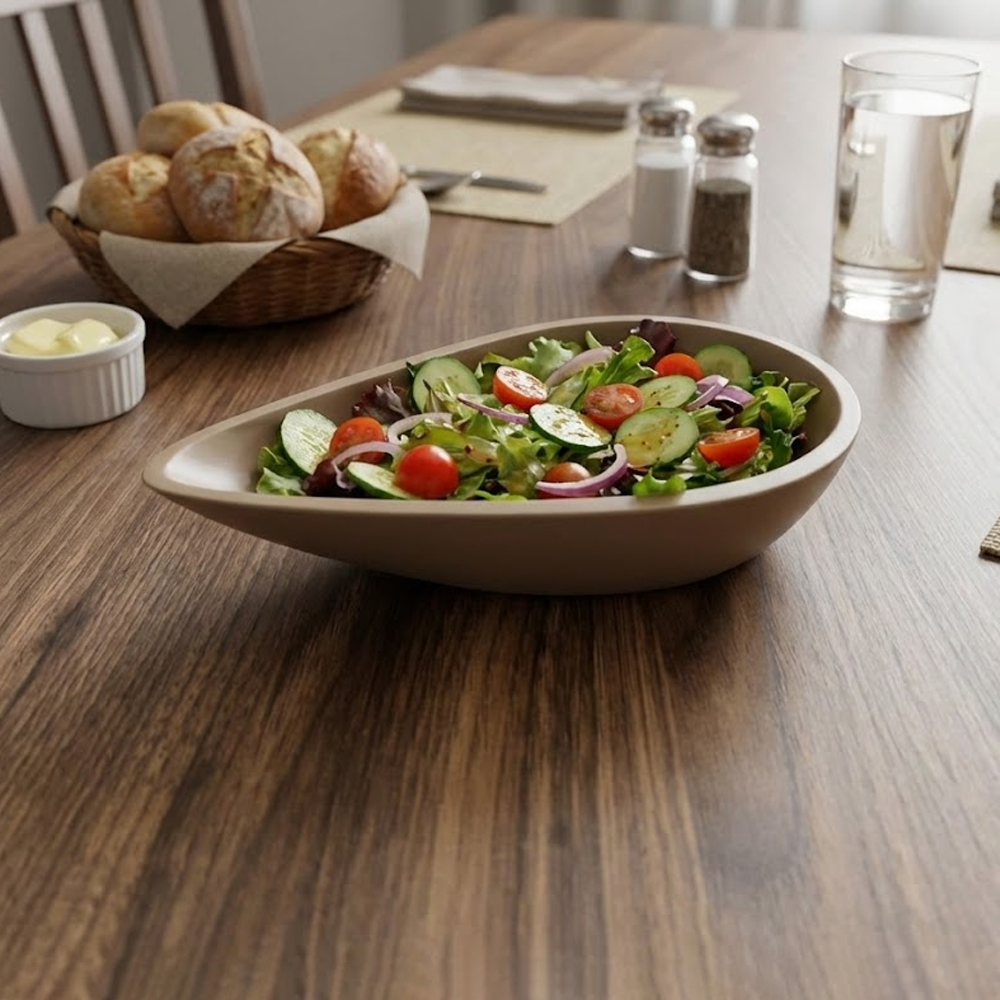 وعاء تقديم صغير بتصميم عصري بالوان متعددة