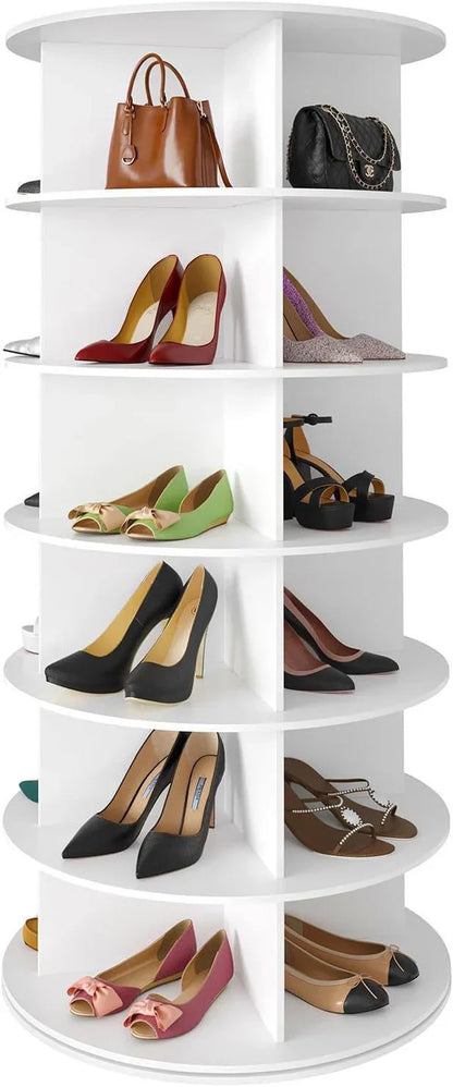 خزانة أحذية وحقائب دوارة 7 طبقات 360 درجة