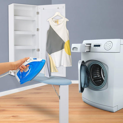 لوح مُنظم مع خزانة تخزين ومرايا