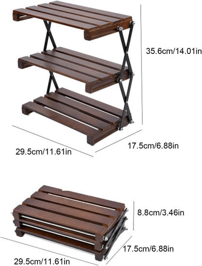 طاولة تخييم خشبية محمولة للخارج