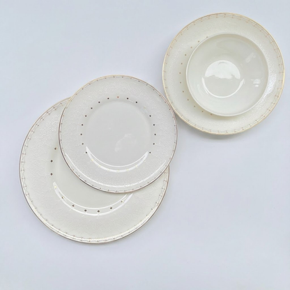 طقم أطباق مائدة فاخر 24 قطعة