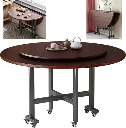 طاولة طعام مستديرة قابلة للطي