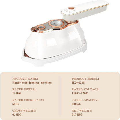 Portable steam iron for home and travel