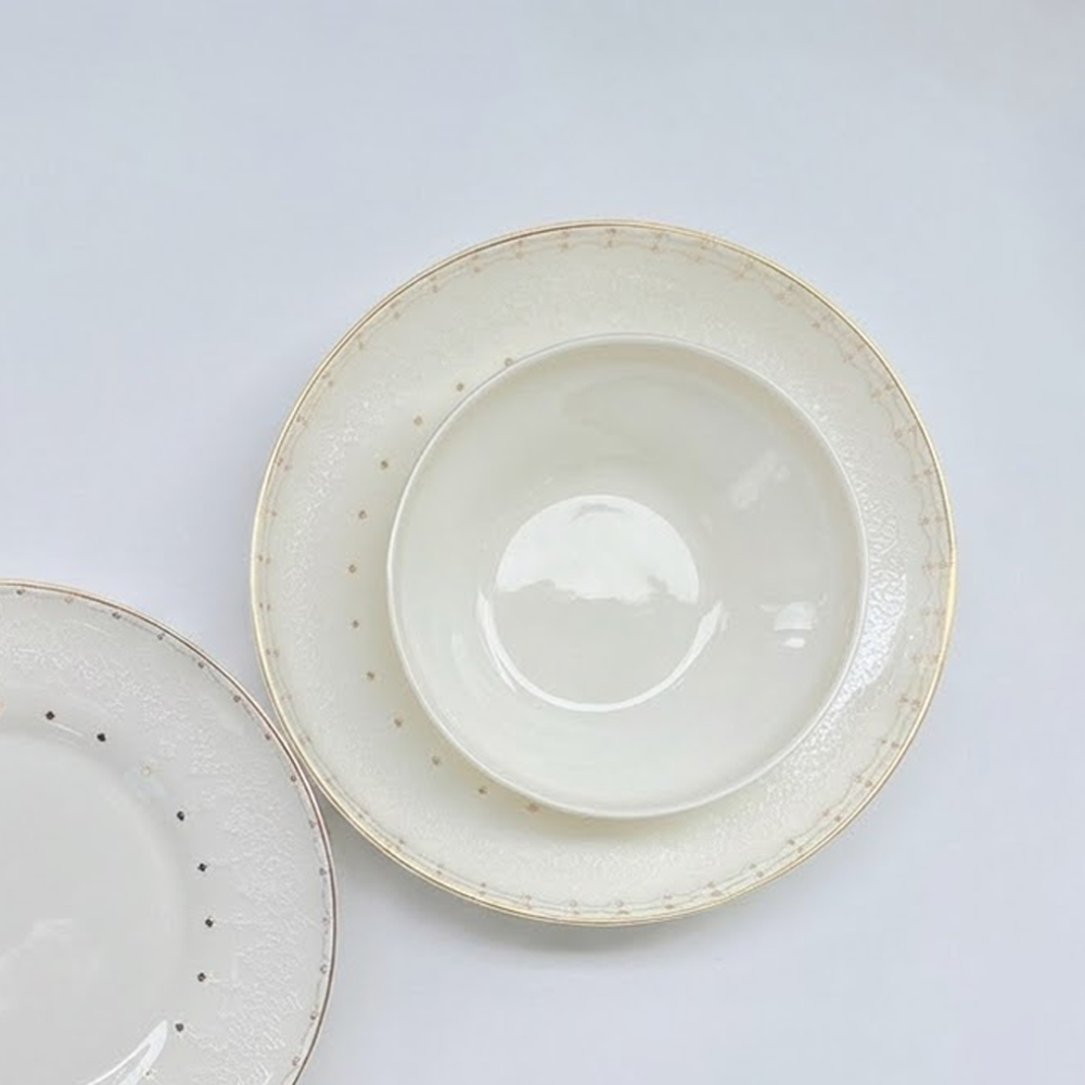 طقم أطباق مائدة فاخر 24 قطعة