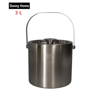 دلو ثلج مزدوج الجدار مع غطاء