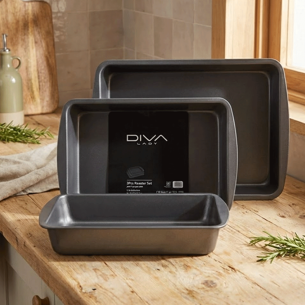 طقم صواني تحميص 3 قطع